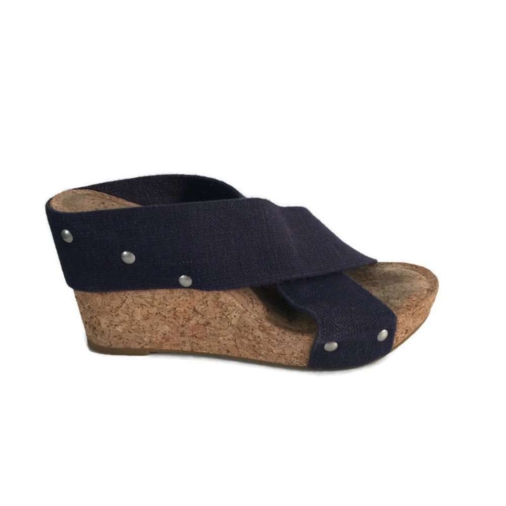 Lucky Brand Blue Wedge Sandals Sz 8